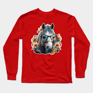 WaterColour Horse Long Sleeve T-Shirt